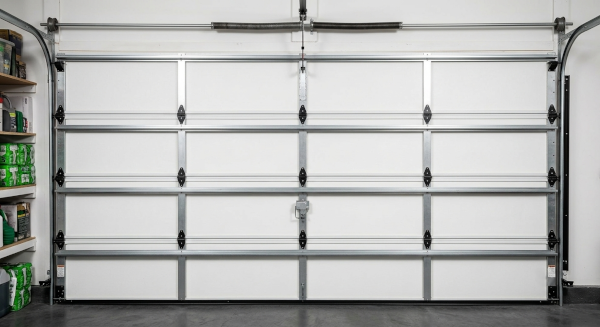 Garage door viewed from the inside